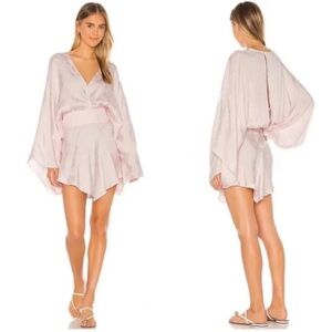L’Academie Luna Floral Mini Dress Pink NWT